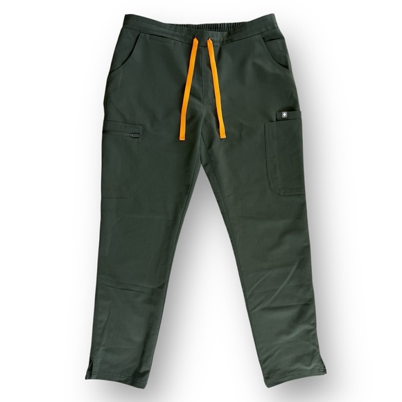 FIGS Moss Yola Scrub Pants with Yoga Waistband and Drawstring - Picture 1 of 7